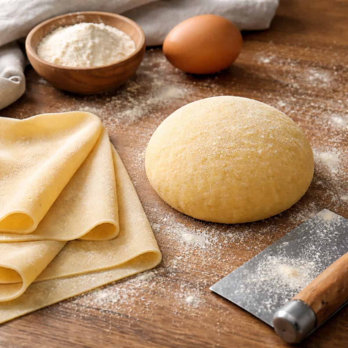 Basic Pasta Dough (By Hand or Food Processor)