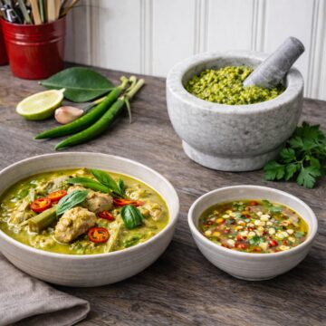 Thai Green curry with chicken